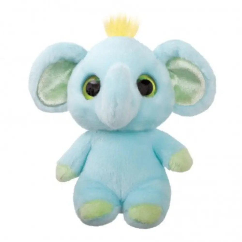 Aurora YooHoo & Friends Eden Elefant 23 cm Plüschtier – grauer Elefant mit Glitzeraugen