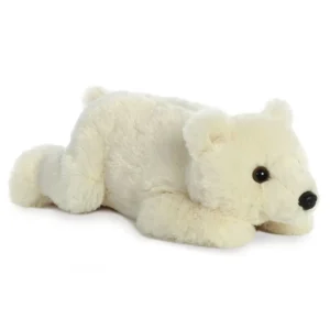 Aurora Flopsie Eisbär 30 cm Kuscheltier – weiches weißes Plüschtier