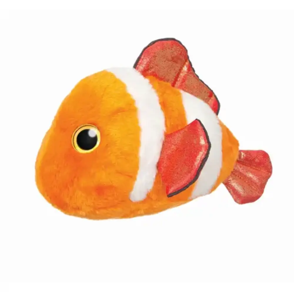 Aurora YooHoo & Friends Indiana Clownfisch 18 cm Plüschtier – farbenfroher Clownfisch mit Glitzeraugen