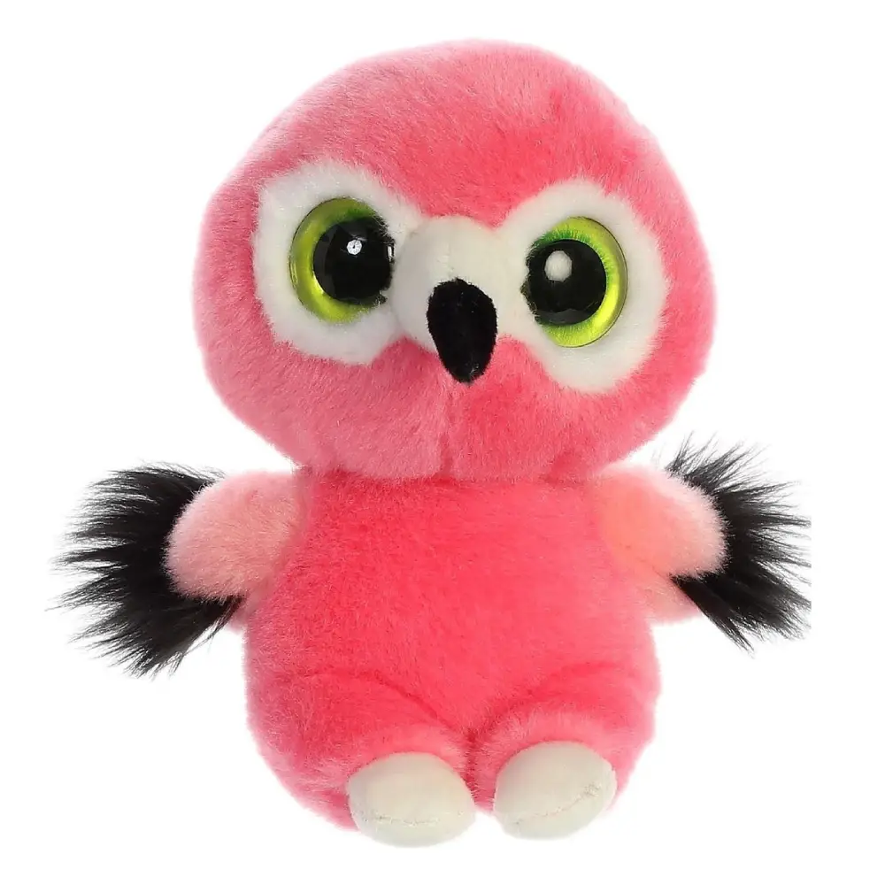 Aurora YooHoo & Friends Mango Flamingo 20 cm Plüschtier – pinker Flamingo mit Glitzeraugen