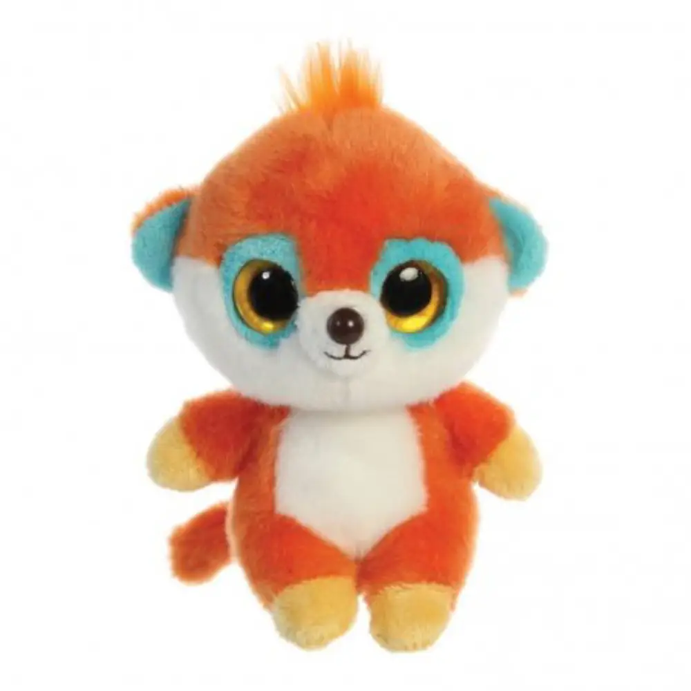 Aurora YooHoo & Friends Pokee Meerkatze 13 cm Plüschtier – bunte Meerkatze mit großen Glitzeraugen