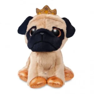 Aurora YooHoo & Friends Royal Mops 18 cm Plüschtier – niedlicher Mops mit Glitzeraugen