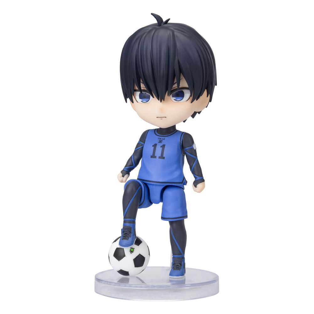 Tamashii Nations Blue Lock Yoichi Isagi Figuarts mini 9 cm – bewegliche PVC-Figur mit authentischer Uniform und Base