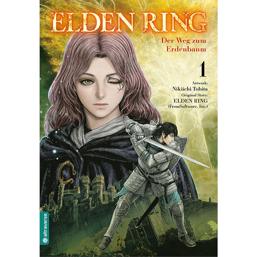 Cover des Mangas ›Elden Ring – Der Weg zum Erdenbaum‹, deutsche Ausgabe von Altraverse Manga
