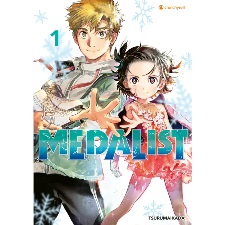 Medalist Manga – Deutsches Cover mit Inori beim Eiskunstlauf und Trainer Tsukasa, Sport-Drama von Crunchyroll Manga