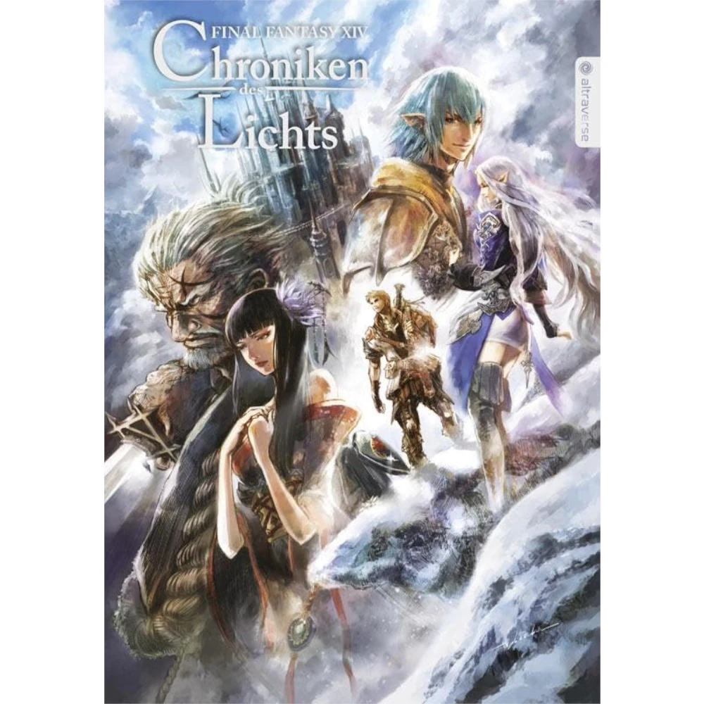 Cover der Light Novel ›Final Fantasy – Chroniken des Lichts‹, deutsche Ausgabe von Altraverse.