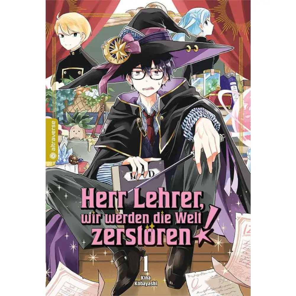 Cover des Mangas ›Herr Lehrer, wir werden die Welt zerstören!‹, deutsche Ausgabe von Altraverse Manga.