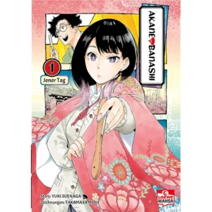 Akane-banashi Manga – Deutsches Cover mit Akane bei einer Rakugo-Darbietung, inspirierender Slice-of-Life-Manga von Löwe Manga