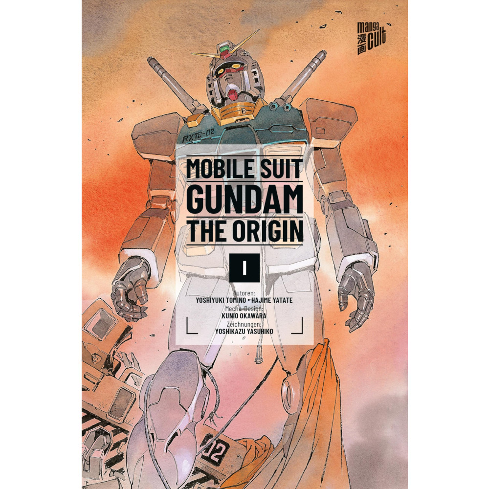 Mobile Suit Gundam: The Origin – Band 1 Manga von Yoshikazu Yasuhiko, Mecha-Sci-Fi-Epos über den Krieg zwischen Erde und Zeon, Char und Sayla stehen sich als Geschwister im Kampf gegenüber.