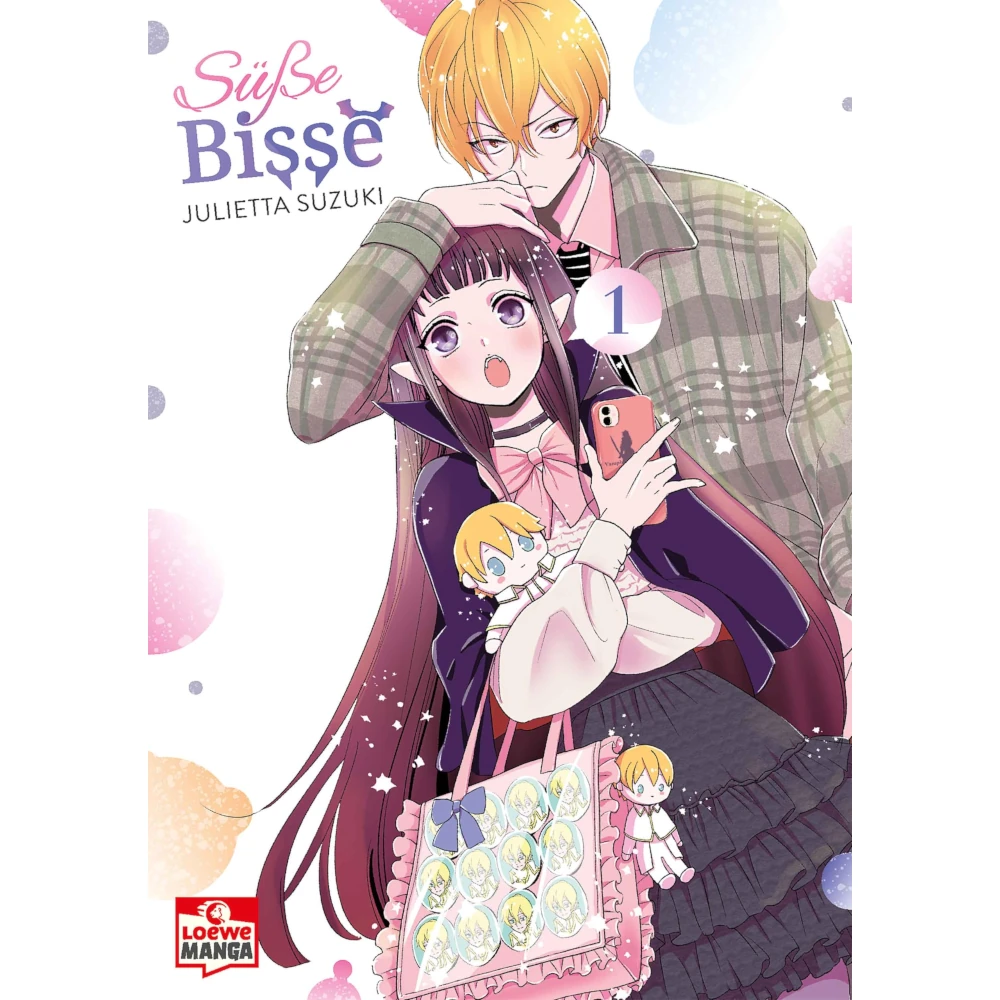 Süße Bisse Manga – Deutsches Cover mit Vampir Hina im Otaku-Alltag, humorvoller Fantasy-Manga von Löwe Manga