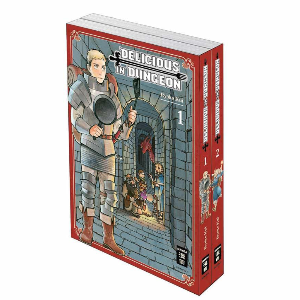 Cover des Manga Delicious in Dungeon Starter Pack mit Band 1 und 2, deutsche Ausgabe von Egmont