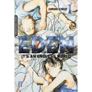 Eden Master Edition Manga – Deutsches Cover mit Eliah und Roboter Cherubim, dystopischer Science-Fiction-Manga von Egmont Manga