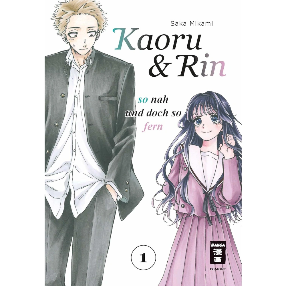 Kaoru und Rin – So nah und doch so fern Manga – Deutsches Cover mit Kaoru und Rin, gefühlvoller Romance-Manga von Egmont Manga