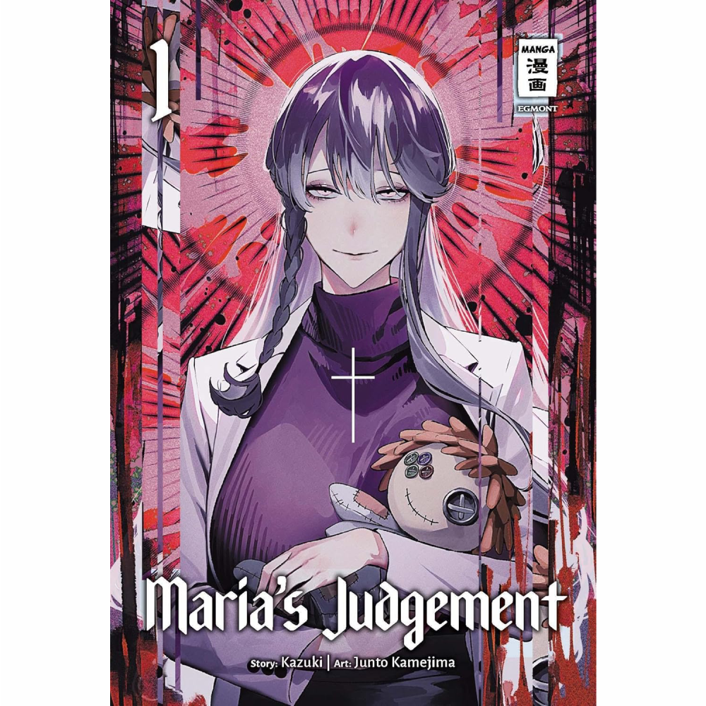 Cover des Mangas ›Marias Judgement‹, deutsche Ausgabe von Egmont Manga.“