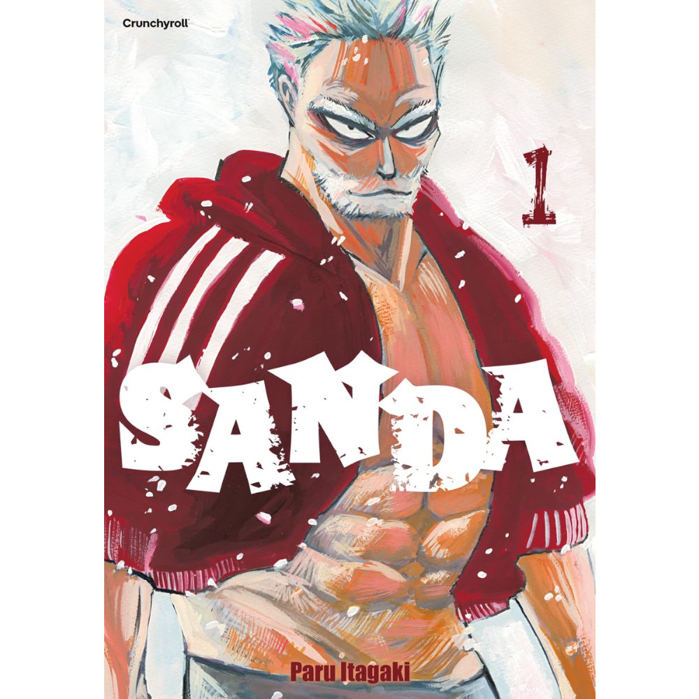 Sanda Manga – Deutsches Cover mit Sanda in Santa-Claus-Verwandlung, düsterer Mystery-Manga von Crunchyroll Manga