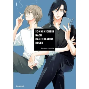 Sonnenschein nach rauchblauem Regen Manga – Deutsches Cover mit Sakutaro und Shizuka, erwachsener Boys Love-Manga von Crunchyroll Manga
