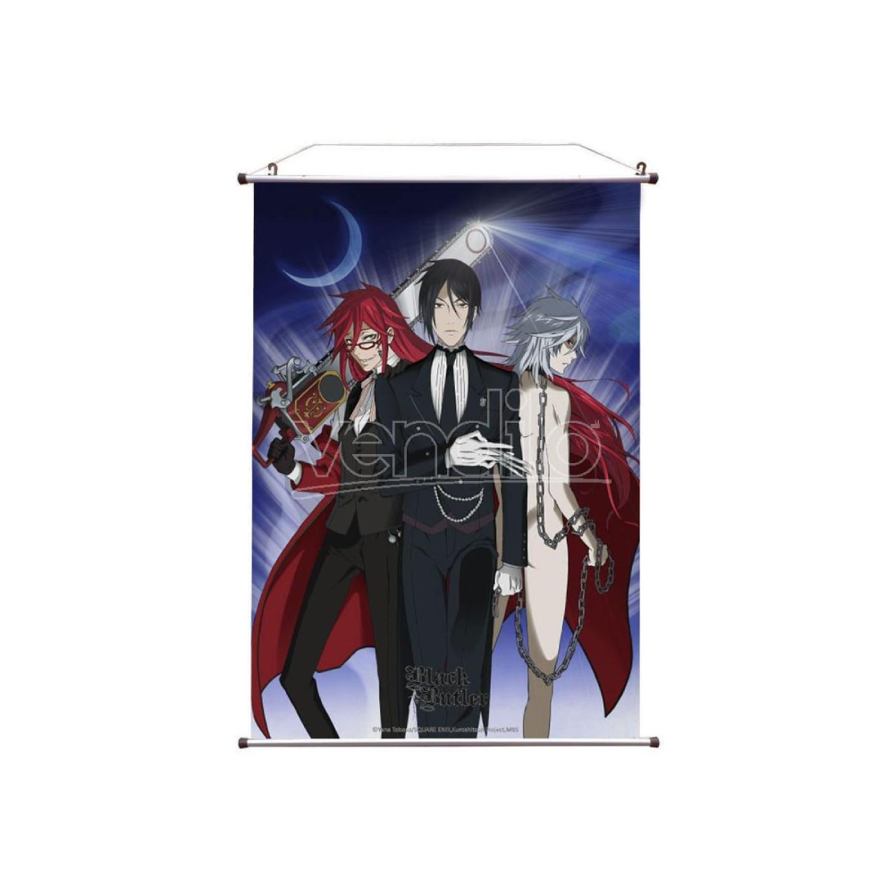 Black Butler - Wallscroll - Sebastian, Grell & Pluto (90 x 60)