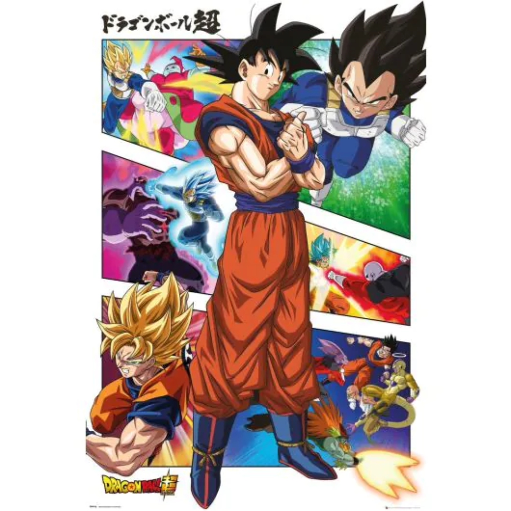 Dragon Ball Super - Goku und Vegeta Panels - Poster (91,5x61)
