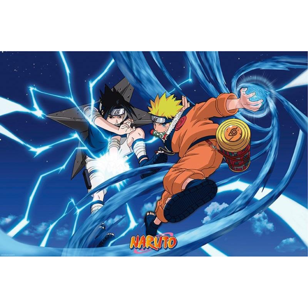 Naruto - Naruto & Sasuke - Poster (91,5 × 61 cm)
