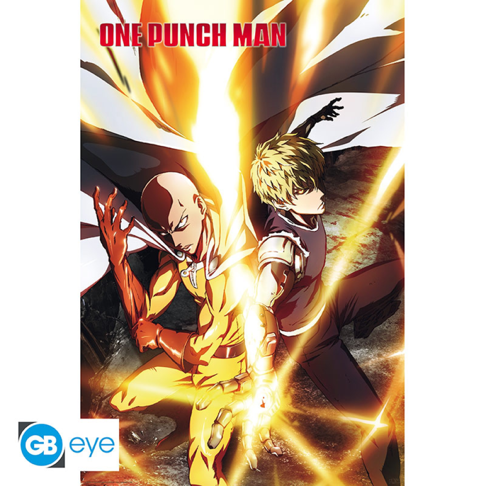 One Punch-Man - Saitama & Genos - Poster (91,5 × 61 cm)
