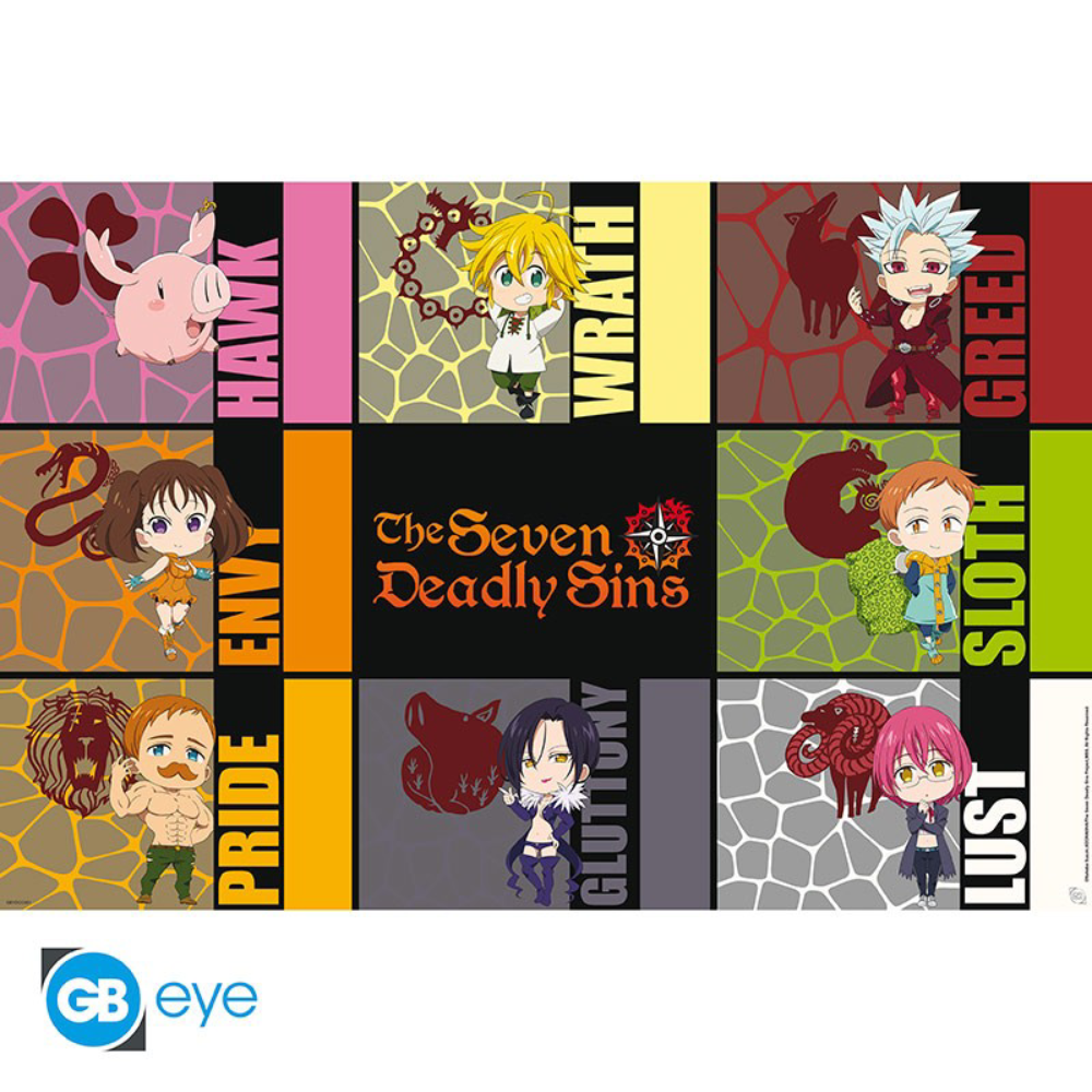 Seven Deadly Sins - Chibi sins - Poster (91,5 × 61 cm)