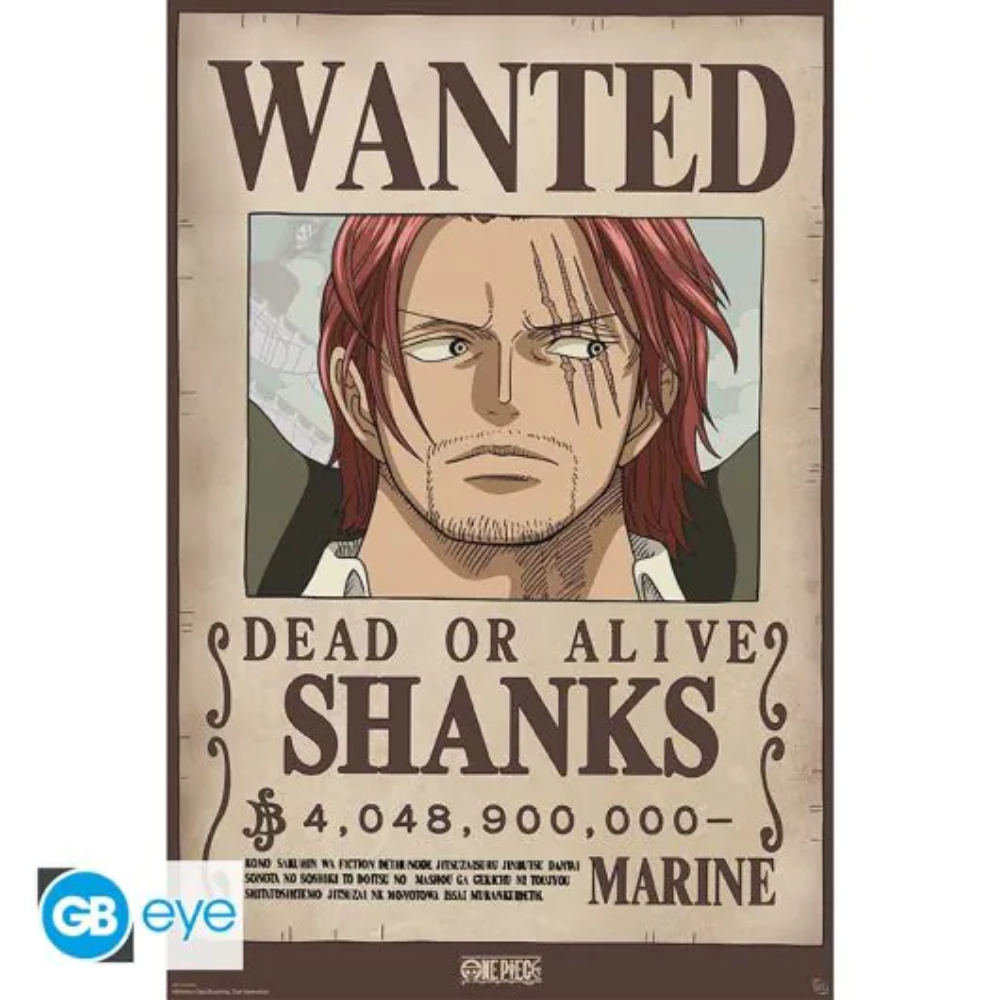 One Piece - Wanted Shanks Wano - Poster (91,5 × 61 cm)