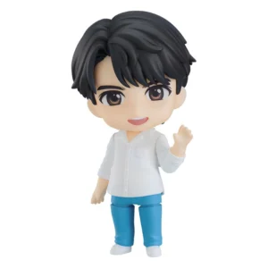 2gether: The Series – Tine – Nendoroid #1650 – 10 cm PVC/ABS-Figur von Good Smile Company, offiziell lizenzierte Animefigur mit Gitarre, austauschbaren Gesichtsteilen und Base in Fensterbox.