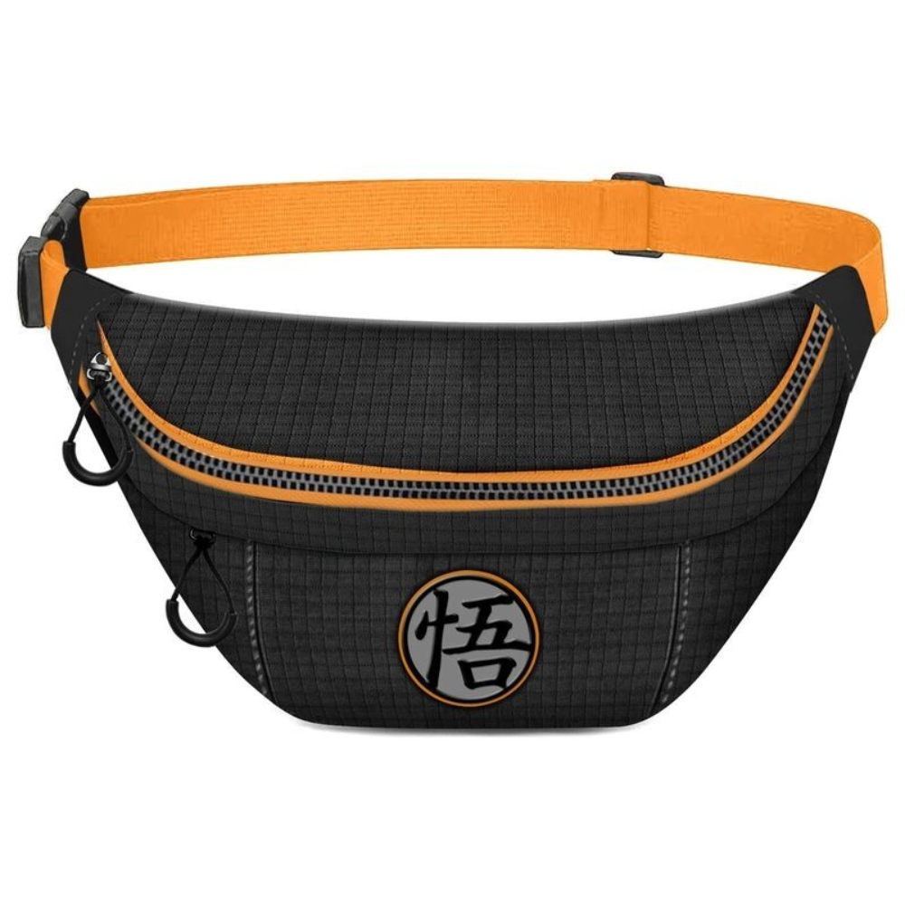 Dragon Ball Z Gürteltasche mit Logo – schwarze Hüfttasche 20 × 15 cm von Karactermania, offiziell lizenziertes Anime-Merchandise.