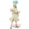 Banpresto Dr. Stone Senku Ishigami Stone World Figur 18 cm – PVC-Statue mit Laborfläschchen und wissenschaftlicher Pose