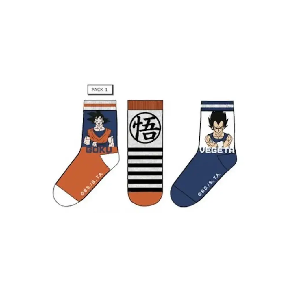 Dragon Ball - Goku/Vegeta Socken - 3 Paar - (27/30)