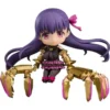 Fate/Grand Order – Passionlip – Nendoroid #1417 – 10 cm PVC/ABS-Figur von Good Smile Company, offiziell lizenzierte Animefigur mit riesigen Klauenarmen, austauschbaren Gesichtern und Base in Fensterbox.