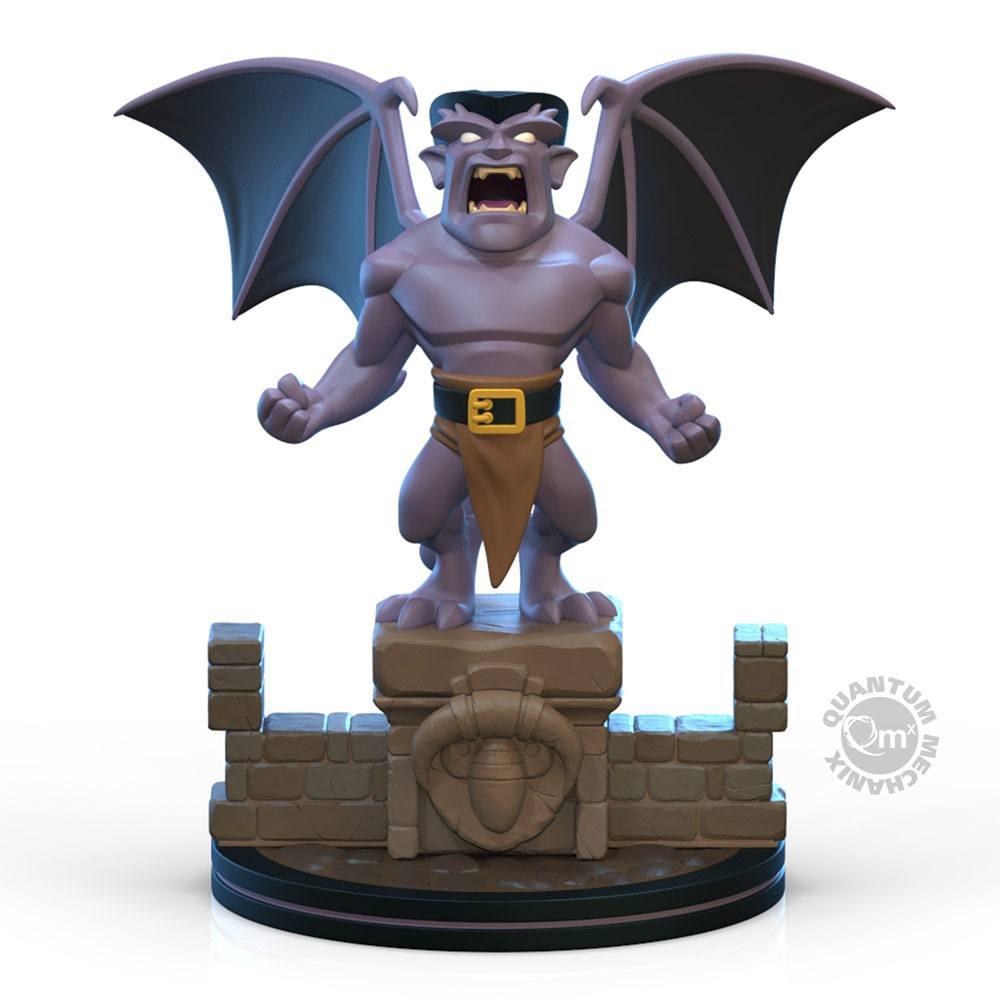 Quantum Mechanix Gargoyles Q-Fig Goliath 14 cm – PVC-Figur mit ausgebreiteten Flügeln und detaillierter Base