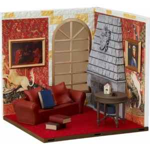 Harry Potter – Nendoroid Playset #08 – Gryffindor Common Room – Diorama-Zubehörset von Good Smile Company, offiziell lizenziertes Zubehör für Nendoroid-Figuren mit Möbeln, Kamin & Accessoires in Fensterbox.