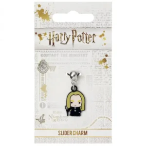 Harry Potter Slider Charm Chibi Lucius Malfoy – versilberter Armbandanhänger, offiziell lizenziert, ca. 20 mm, von The Carat Shop.
