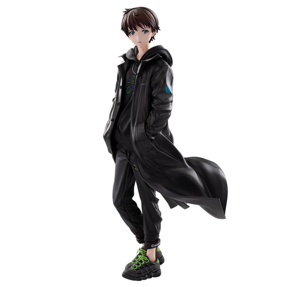 Hobby Max Japan Evangelion Ikari Shinji Radio EVA Part 2 1/7 Statue 26 cm – PVC-Figur im Streetwear-Look mit Base