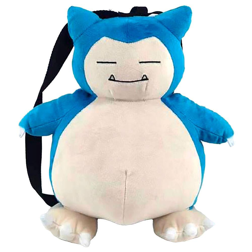 Pokémon Plüschrucksack Relaxo 35 cm – weicher Rucksack von Karactermania, offiziell lizenziertes Pokémon-Merchandise, blau-beiger Relaxo als Tasche.