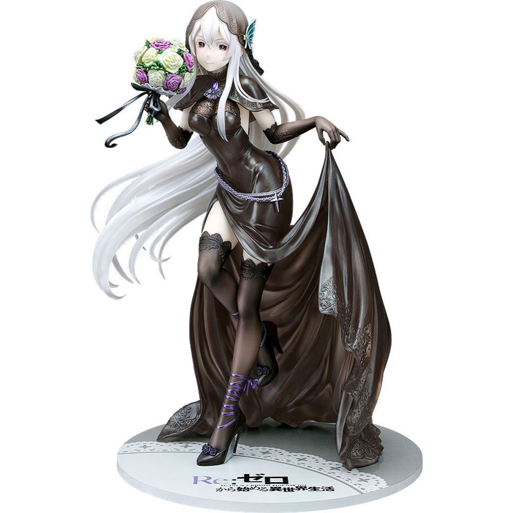Phat! Company Re:ZERO Echidna Wedding Ver. Figur 1/7 23 cm – PVC-Statue mit weißem Hochzeitskleid, Schleier und detailreichem Design