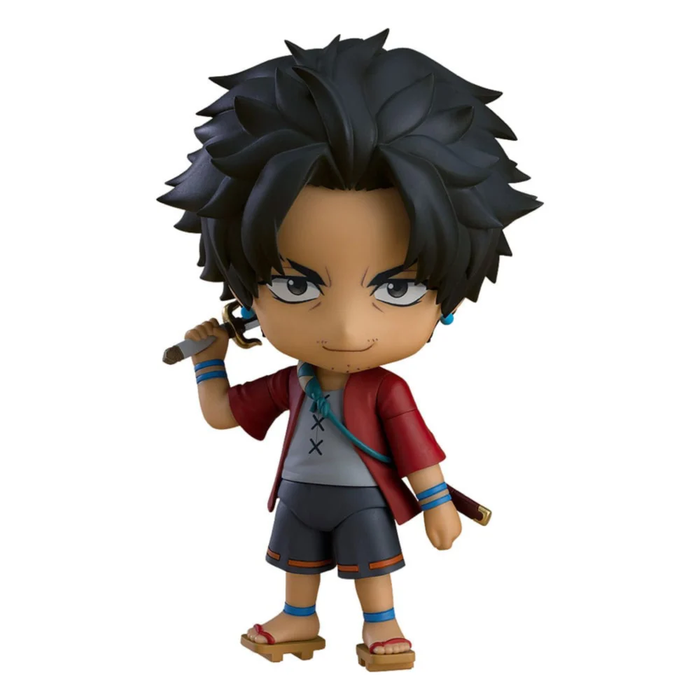 Samurai Champloo – Mugen – Nendoroid #2085 – 10 cm PVC/ABS-Figur von Good Smile Company, offiziell lizenzierte Animefigur mit Schwert, austauschbaren Gesichtsteilen und Base in Fensterbox.