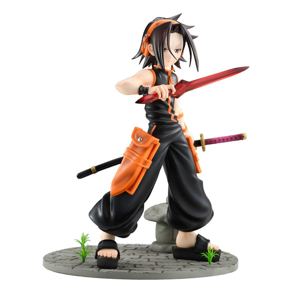 Kotobukiya Shaman King Yoh Asakura Figur 1/7 – 24 cm PVC-Statue mit Schwert Harusame und Amidamaru-Effektteil