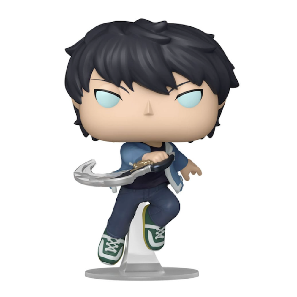 Funko POP! Animation #1983 Solo Leveling – Sung Jinwoo 9 cm Vinylfigur in Fensterbox, offiziell lizenzierte Animefigur von Funko