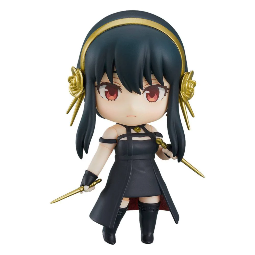 Spy x Family – Yor Forger Nendoroid #1903 – 10 cm PVC/ABS-Figur von Good Smile Company, offiziell lizenzierte Animefigur mit Waffen, austauschbaren Gesichtsteilen und Base in Fensterbox.