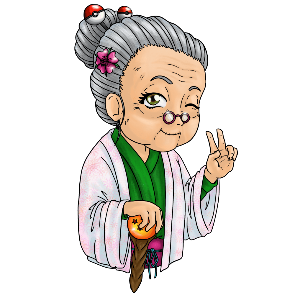 Die OMA, das Maskottchen von OMA Otaku Merch & Anime