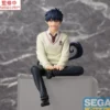 Blue Exorcist PM Perching Rin Okumura PVC Statue, 14 cm groß, offiziell lizenzierte Animefigur in sitzender Pose mit Sammlerbox.