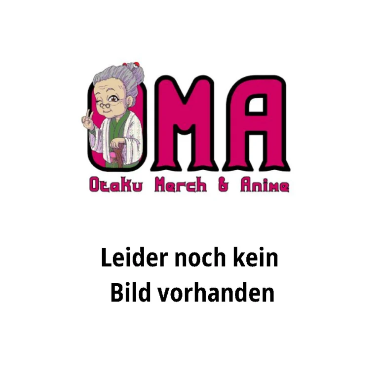 Platzhalterbild von „OMA – Otaku Merch & Anime“. Zu sehen ist ein Logo mit einer freundlich lächelnden Anime-Großmutter in traditioneller Kleidung. Darunter steht der Hinweis „Leider noch kein Bild vorhanden“.