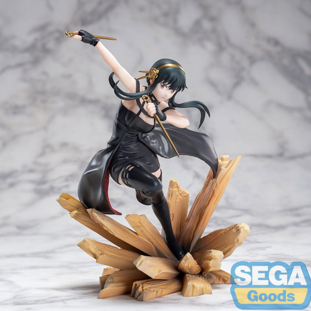 Spy x Family Luminasta Yor Forger Thorn Princess Mission Extend – 19 cm PVC-Figur in dynamischer Actionpose.