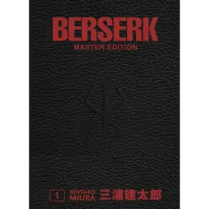 Cover des Mangas ›Berserk – Master Edition‹, deutsche Ausgabe von Panini Manga, Hardcover mit Lederoptik.