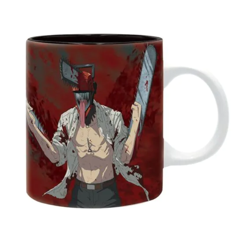 Chainsaw Man Chainsaw Devil TasseMotiv aus Keramik, offiziell lizenziert von ABYstyle.
