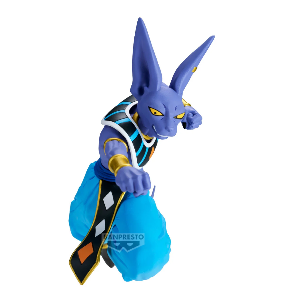 Beerus Match Maker – Dragon Ball Super – PVC-Figur von Banpresto/Bandai Spirits in dynamischer Pose, offiziell lizenziert.