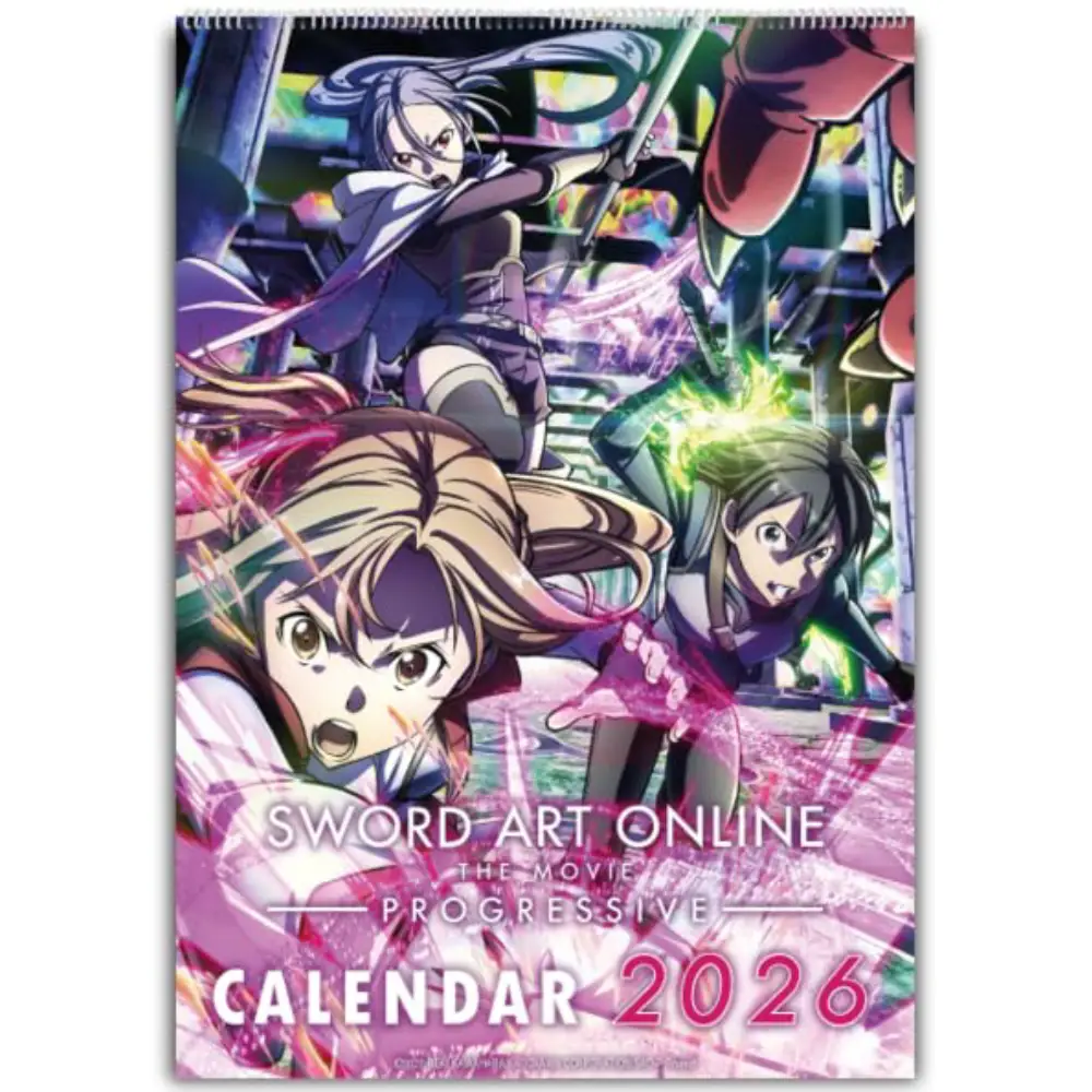Sword Art Online Wandkalender 2026 mit Artworks aus The Movie Progressive