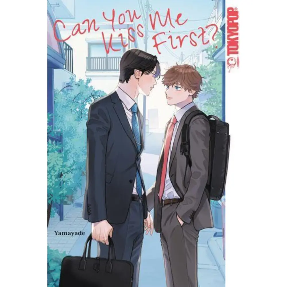Can You Kiss Me First Manga – Deutsches Cover mit Ueno und Kanda im Büroalltag, gefühlvoller Boys-Love-Manga von Tokyopop